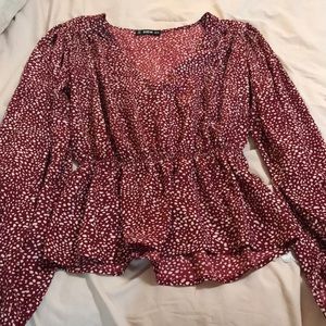 Wide sleeve blouse
